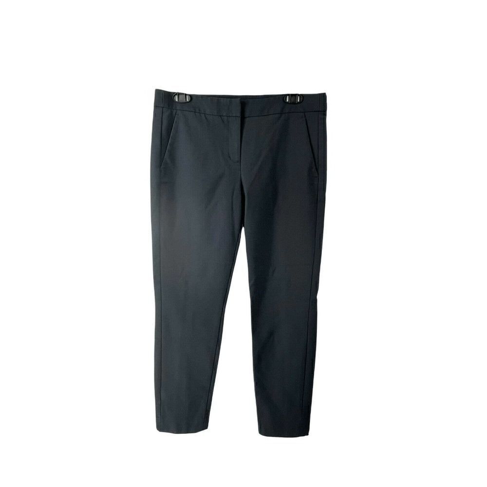 DKNY Ankle Length Trousers Womens Size 8 Navy Blue Slim Leg Career Workwear Pant